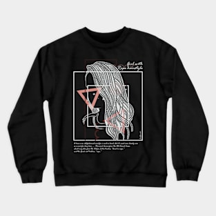 Girl with Rope hairstyle version 5 Crewneck Sweatshirt